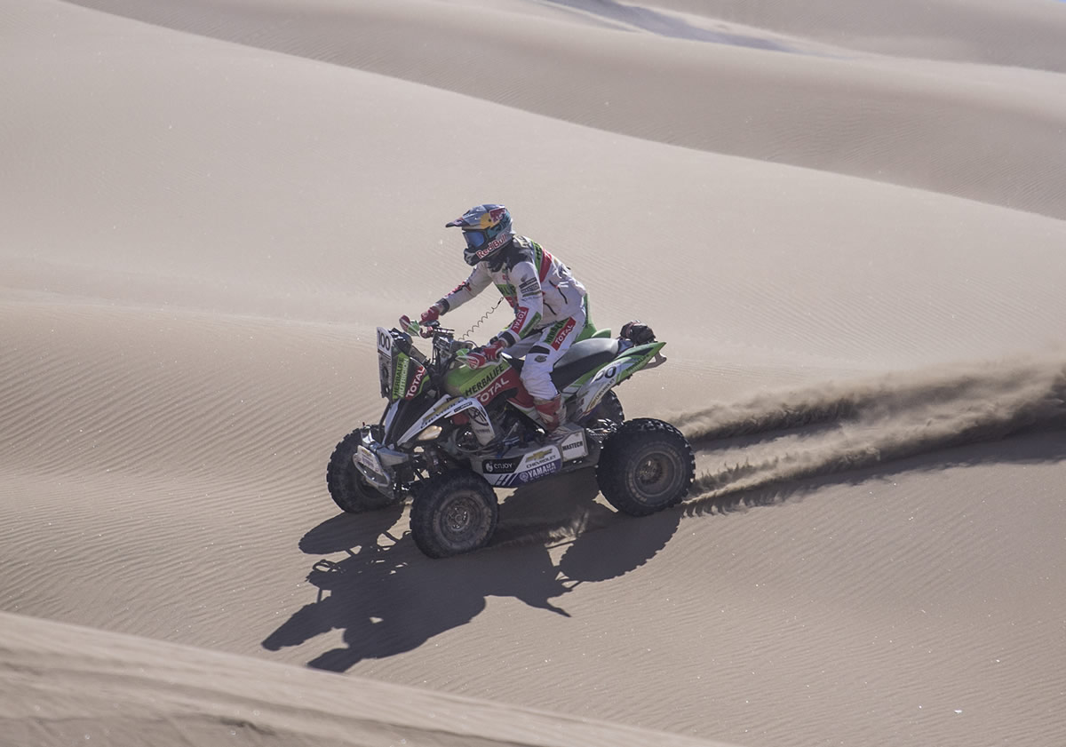 El piloto TOTAL Ignacio Casale es rey de los quads en Atacama