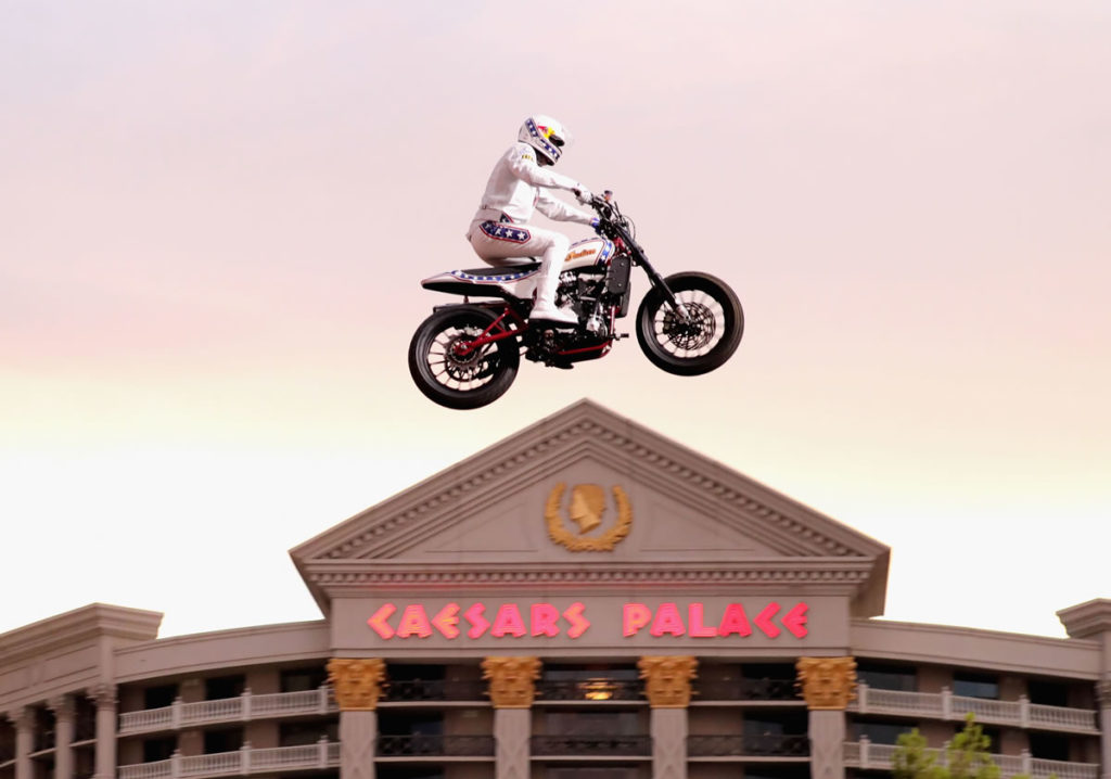 Indian y Travis Pastrana homenajean a Evel Knievel