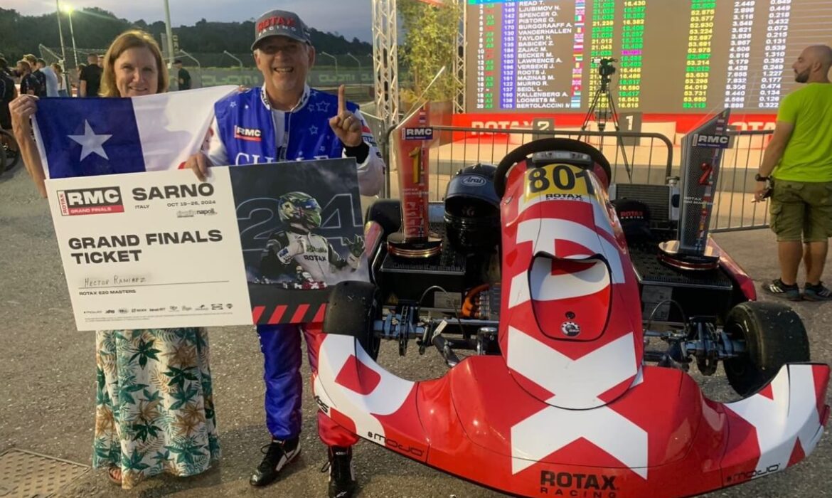 Chileno Ramírez es campeón europeo 2024 de karting eléctrico Rotax