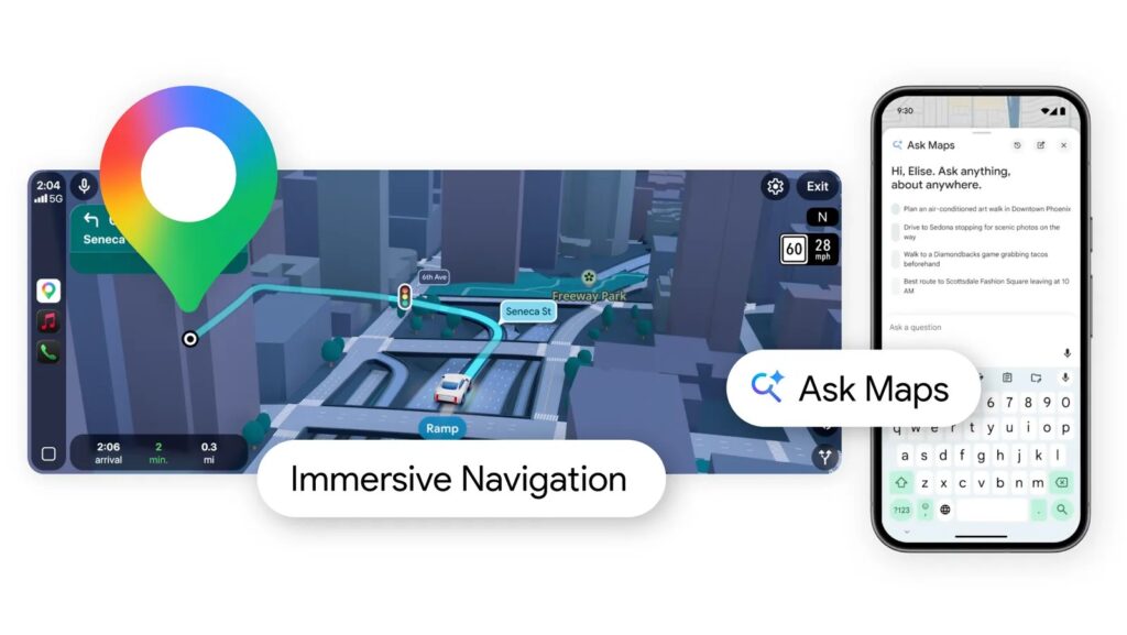 Google Maps integra a Gemini en la "mayor actualización" en una década